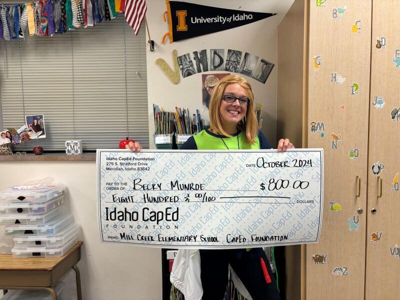 Becky Munroe - October 2024 Idaho CapEd Foundation Teacher Grant Winner