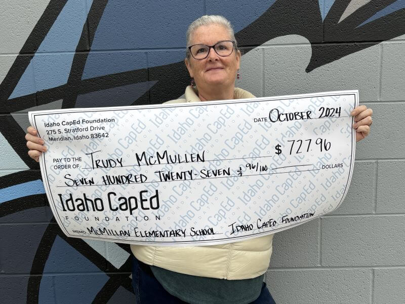 Trudy McMullen - October 2024 Idaho CapEd Foundation Teacher Grant Winner