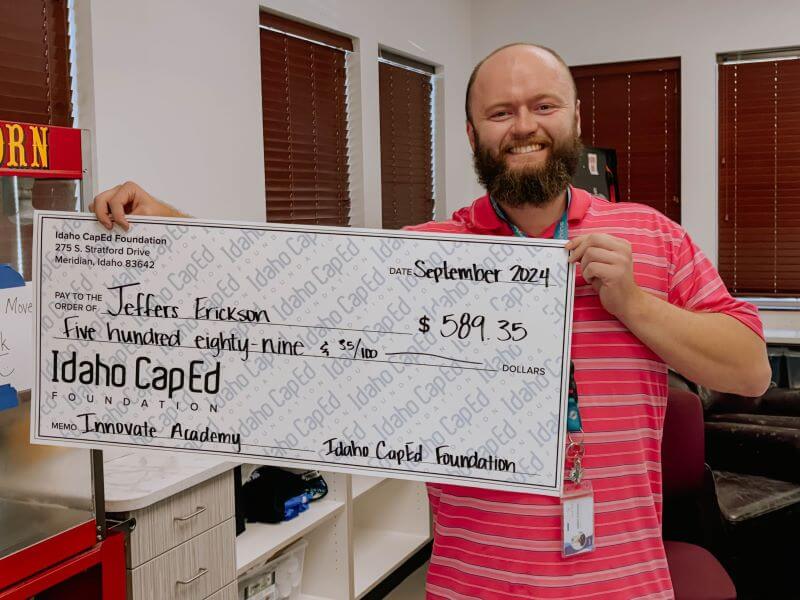 Jeffers Erickson - September 2024 Idaho CapEd Foundation Teacher Grant Winner