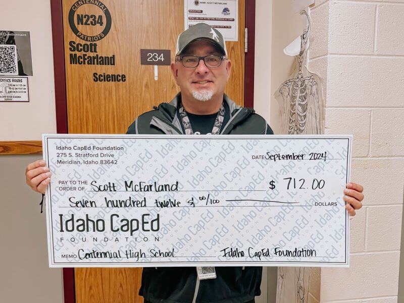 Scott McFarland - September 2024 Idaho CapEd Foundation Teacher Grant Winner