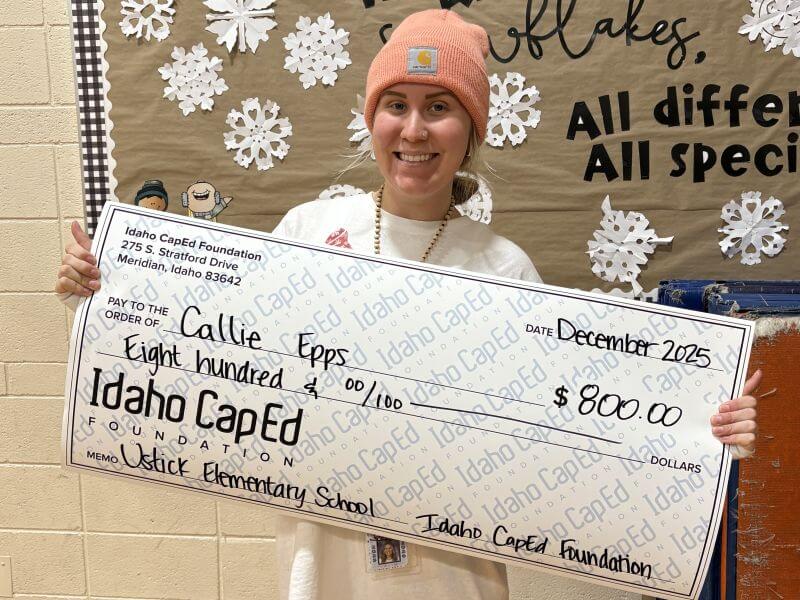 Callie Epps - December 2025 Idaho CapEd Foundation Teacher Grant Winner