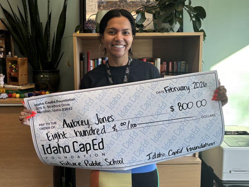 Aubrey Jones - February 2026 Idaho CapEd Foundation Teacher Grant Winner