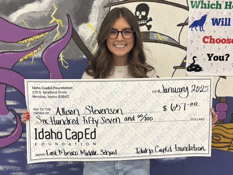 Allison Stevenson - January 2026 Idaho CapEd Foundation Teacher Grant Winner