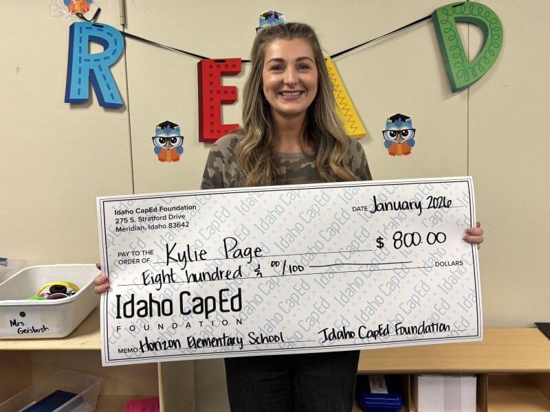 Kylie Paige - January 2026 Idaho CapEd Foundation Teacher Grant Winner