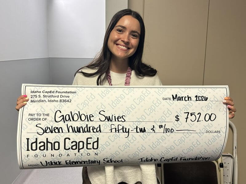 Gabbie Swies - March 2026 Idaho CapEd Foundation Teacher Grant Winner