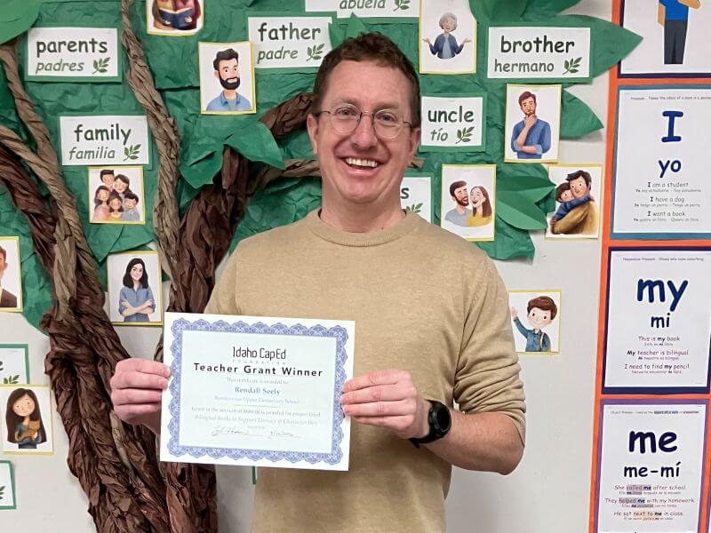 Rendall Seely - March 2026 Idaho CapEd Foundation Teacher Grant Winner