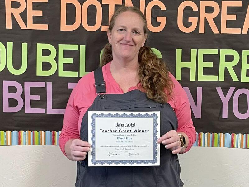 Wendi Hale - March 2026 Idaho CapEd Foundation Teacher Grant Winner