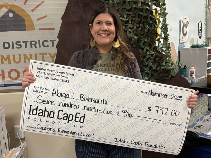 Abigail Bommarito - November 2025 Idaho CapEd Foundation Teacher Grant Winner