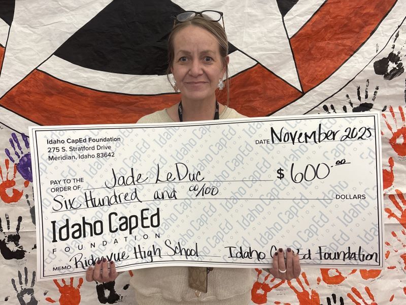 Jade LeDuc - November 2025 Idaho CapEd Foundation Teacher Grant Winner