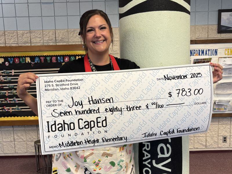 Joy Hansen - November 2025 Idaho CapEd Foundation Teacher Grant Winner