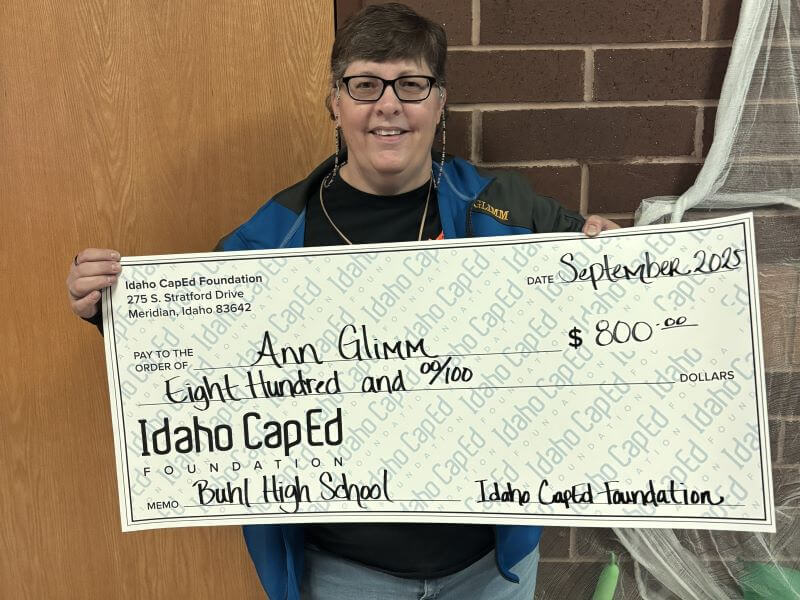 Ann Glimm - September 2025 Idaho CapEd Foundation Teacher Grant Winner