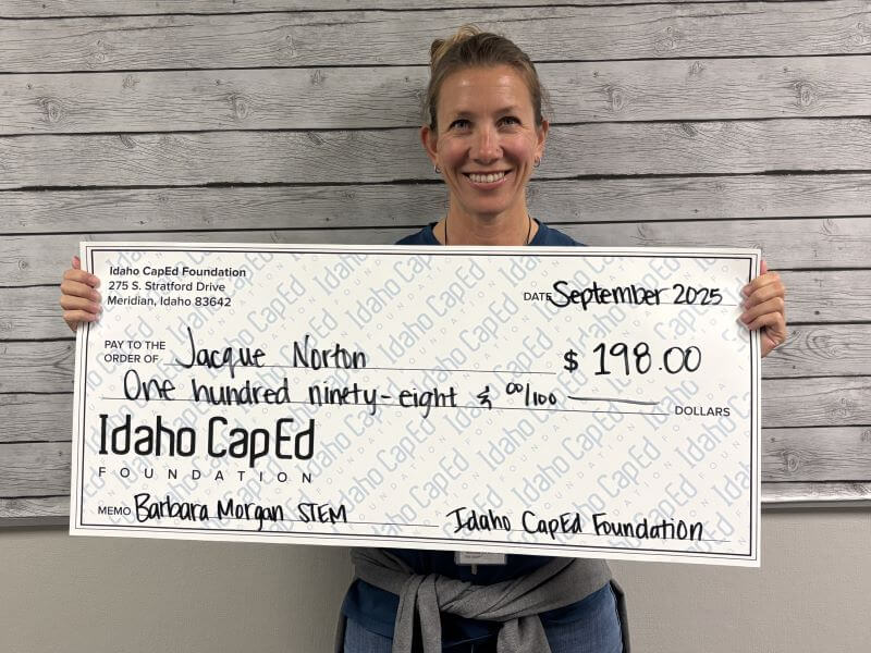 Jacque Norton - September 2025 Idaho CapEd Foundation Teacher Grant Winner