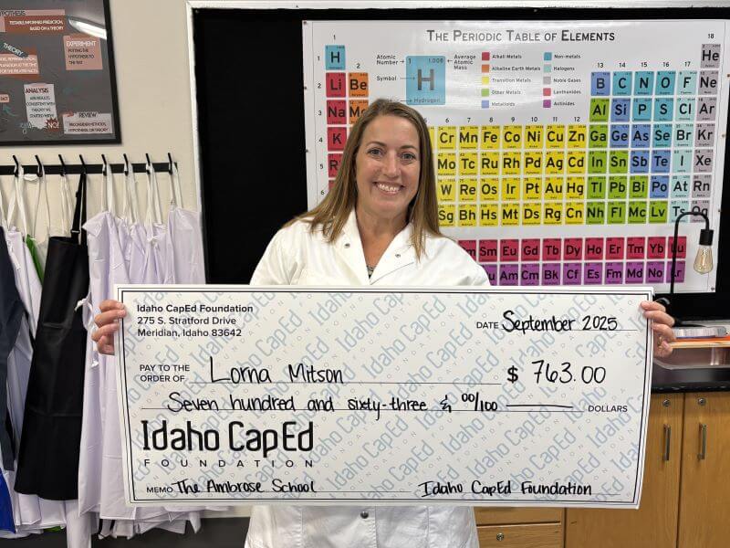 Lorna Mitson - September 2025 Idaho CapEd Foundation Teacher Grant Winner