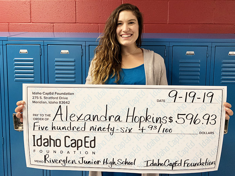 Alexandra Hopkins - Idaho CapEd Foundation Teacher Grant Winner