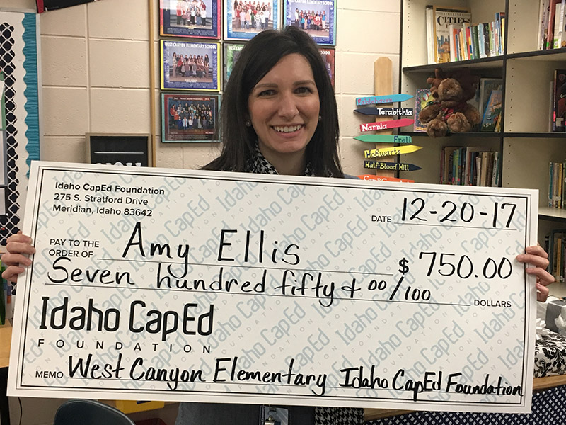 Amy Ellis - Idaho CapEd Foundation Teacher Grant Winner