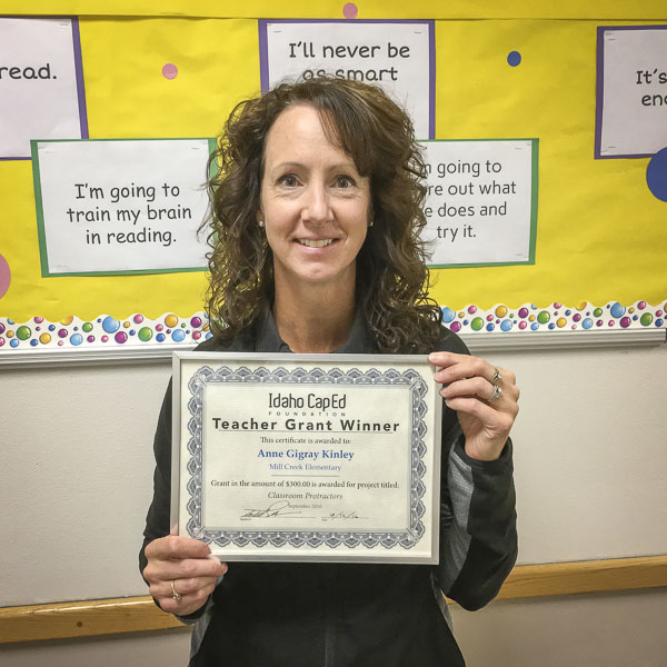 Anne Gigray Kinley - Idaho CapEd Foundation Teacher Grant Winner