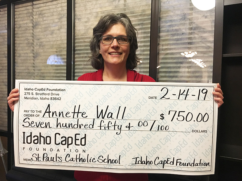 Annette Wall - Idaho CapEd Foundation Teacher Grant Winner