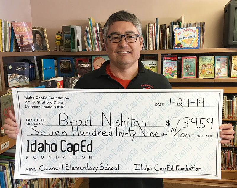 Brad Nishitani - Idaho CapEd Foundation Teacher Grant Winner