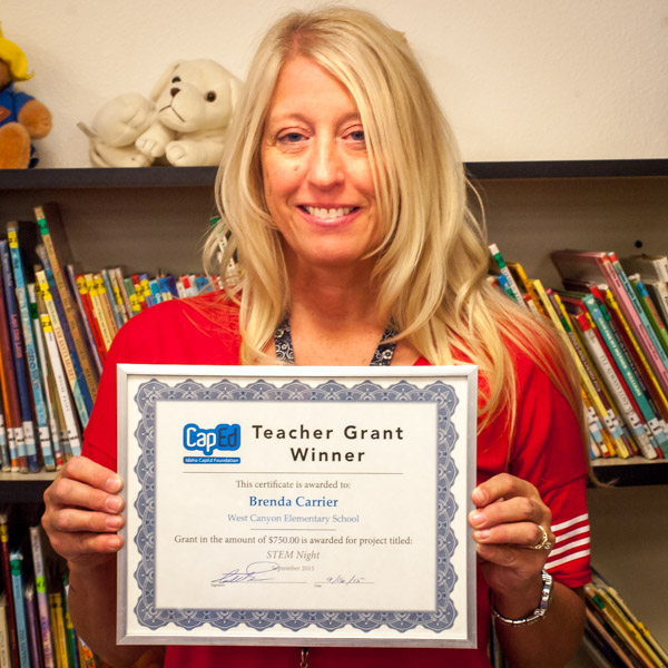Brenda Carrier - Idaho CapEd Foundation Teacher Grant Winner