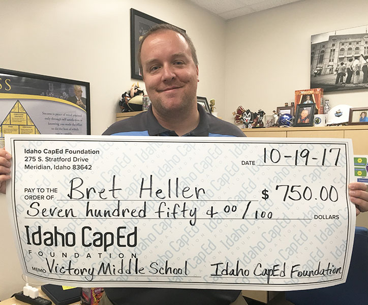 Bret Heller - Idaho CapEd Foundation Teacher Grant Winner