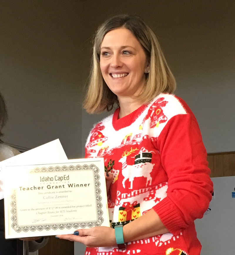 Callie Zenner - Idaho CapEd Foundation Teacher Grant Winner