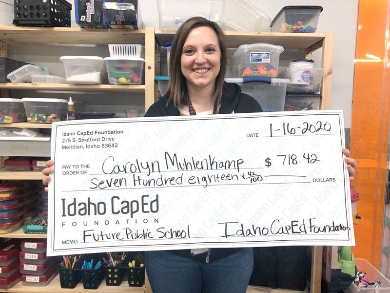 Carolyn Muhlenkamp - Idaho CapEd Foundation Teacher Grant Winner