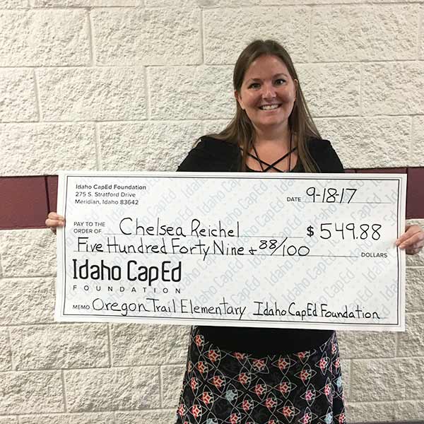 Chelsea Reichel - Idaho CapEd Foundation Teacher Grant Winner