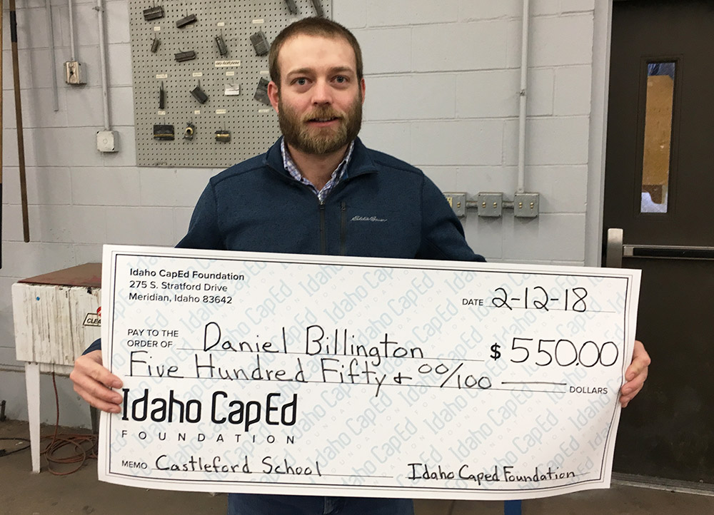 Daniel Billington - Idaho CapEd Foundation Teacher Grant Winner