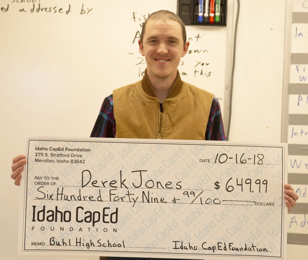 Derek Jones - Idaho CapEd Foundation Teacher Grant Winner