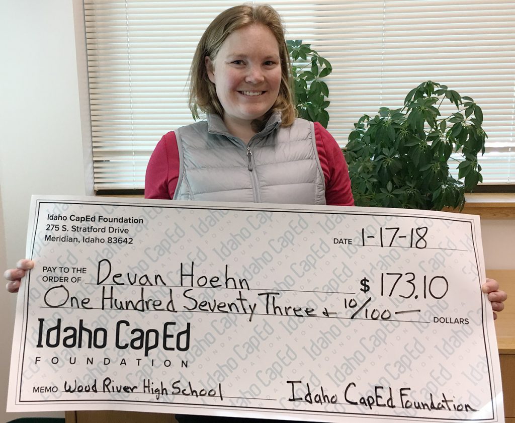 Devan Hoehn - Idaho CapEd Foundation Teacher Grant Winner