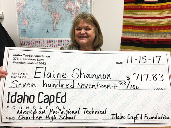 Elaine Shannon - Idaho CapEd Foundation Teacher Grant Winner