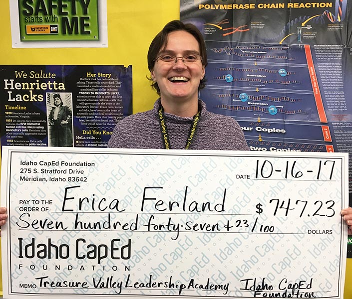 Erica Ferland - Idaho CapEd Foundation Teacher Grant Winner