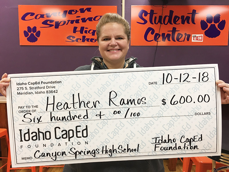 Heather Ramos - Idaho CapEd Foundation Teacher Grant Winner