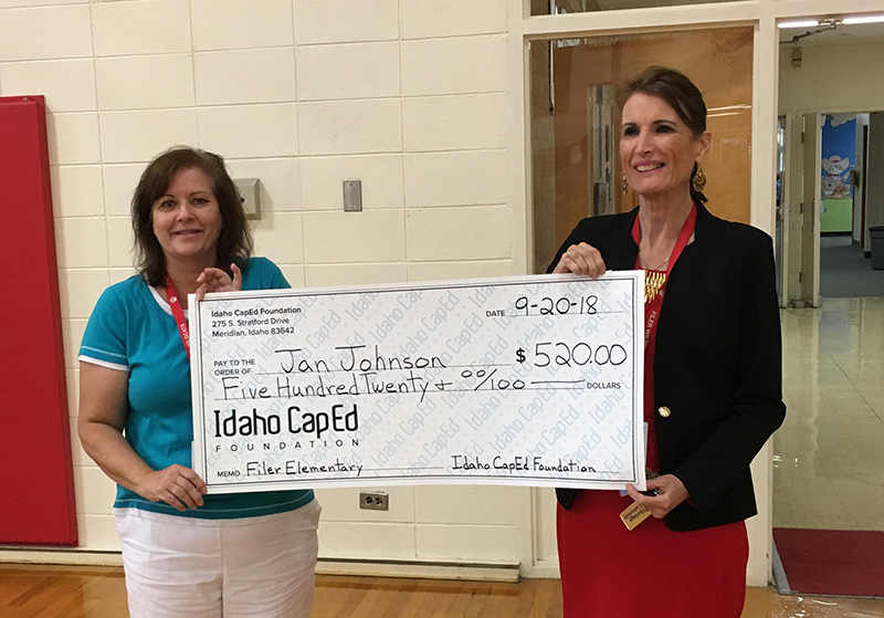 Jan Johnson - Idaho CapEd Foundation Teacher Grant Winner