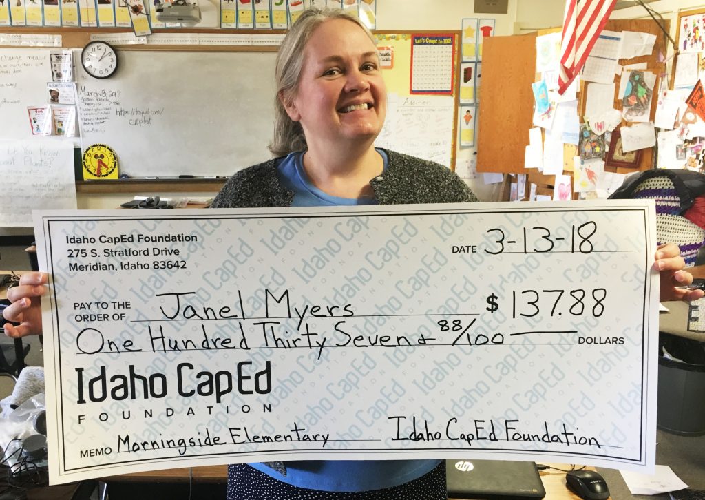 Janel Myers - Idaho CapEd Foundation Teacher Grant Winner