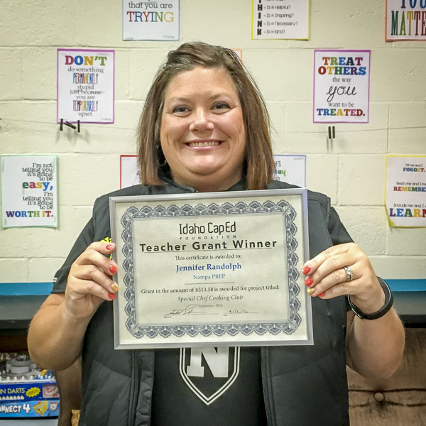 Jennifer Randolph - Idaho CapEd Foundation Teacher Grant Winner