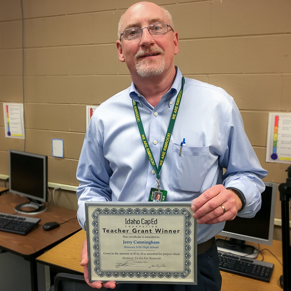 Jerry Cunningham - Idaho CapEd Foundation Teacher Grant Winner