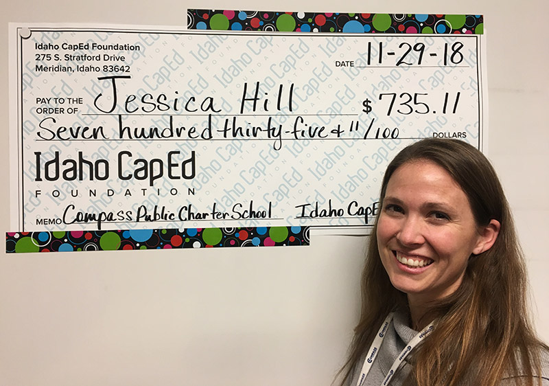 Jessica Hill - Idaho CapEd Foundation Teacher Grant Winner