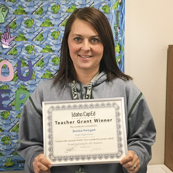 Jessica Swygart - Idaho CapEd Foundation Teacher Grant Winner