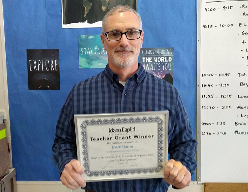 Kaleb Darrin - Idaho CapEd Foundation Teacher Grant Winner