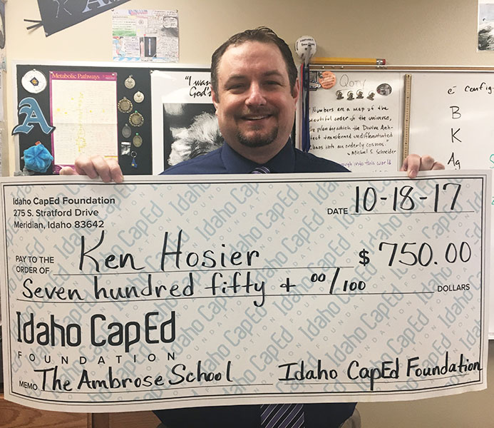 Ken Hosier - Idaho CapEd Foundation Teacher Grant Winner