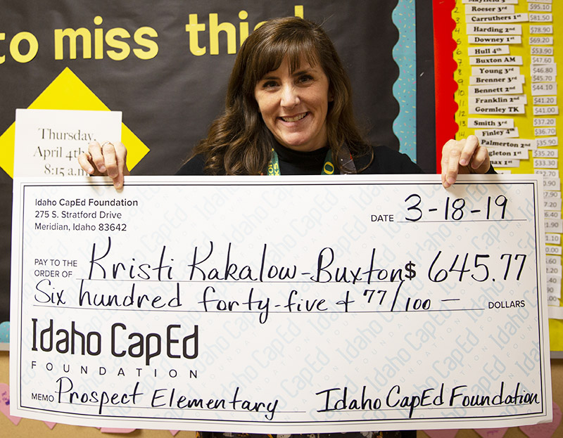 Kristi Kakalow-Buxton - Idaho CapEd Foundation Teacher Grant Winner