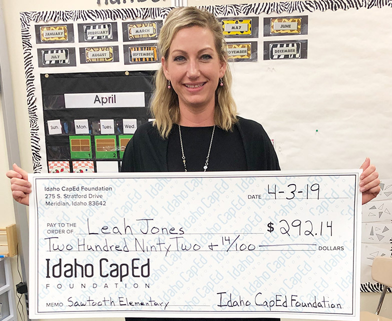 Leah Jones - Idaho CapEd Foundation Teacher Grant Winner