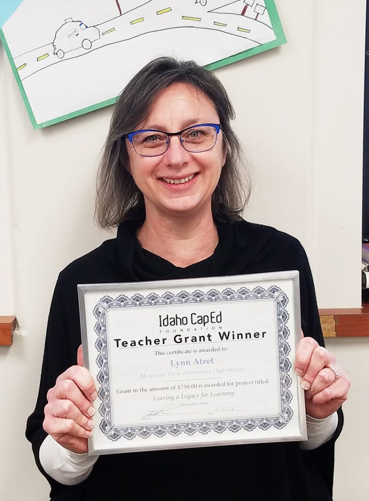 Lynn Atzet - Idaho CapEd Foundation Teacher Grant Winner