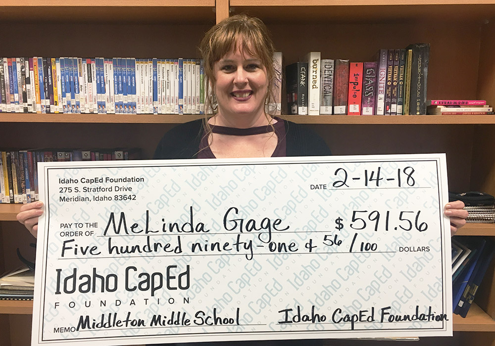 MeLinda Gage - Idaho CapEd Foundation Teacher Grant Winner