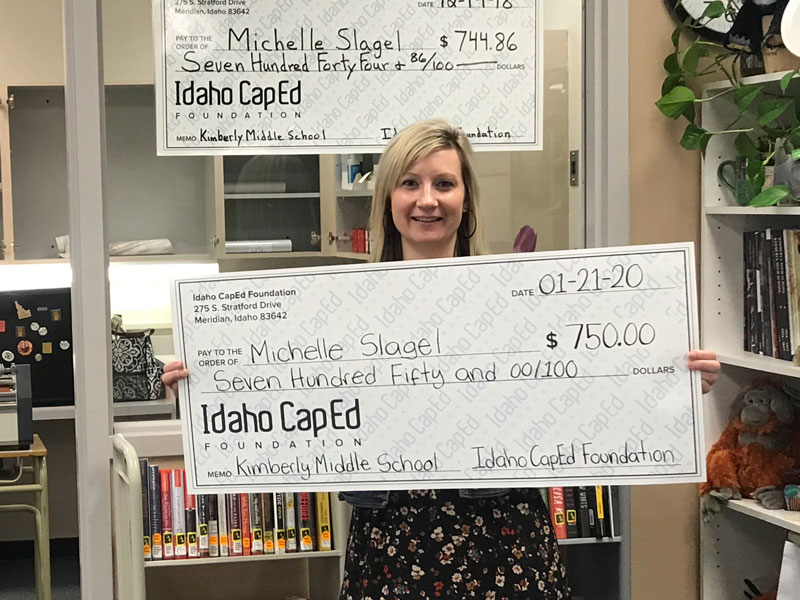 Michelle Slagel - Idaho CapEd Foundation Teacher Grant Winner