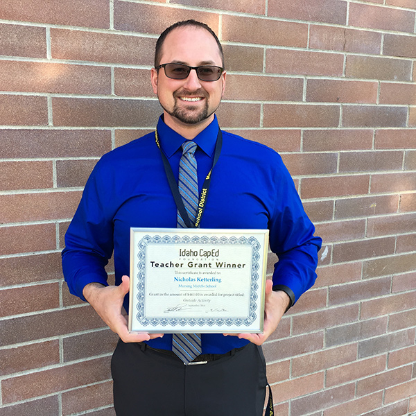 Nicholas Ketterling - Idaho CapEd Foundation Teacher Grant Winner