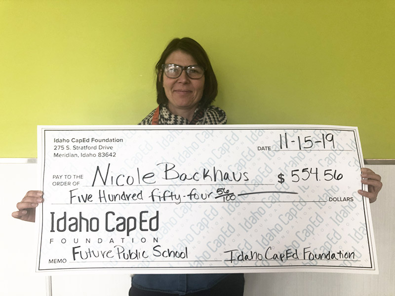 Nicole Backhaus - Idaho CapEd Foundation Teacher Grant Winner