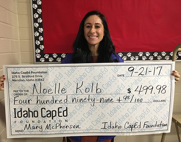 Noelle Kolb - Idaho CapEd Foundation Teacher Grant Winner