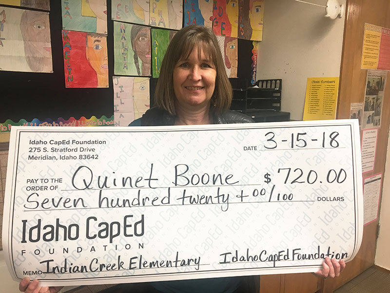 Quinet Boone - Idaho CapEd Foundation Teacher Grant Winner